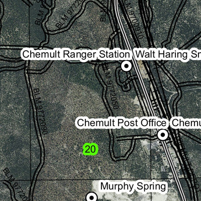 Chemult T27S R8E Township Map Preview 2