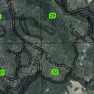 Silver Dollar Flat T33S R12E Township Map Preview 3