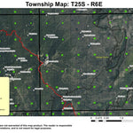 Cowhorn Mountain T25S R6E Township Map Preview 1