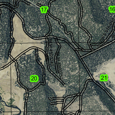 Hawks Lake T34S R9E Township Map Preview 2
