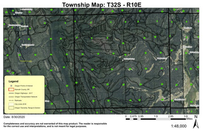 Telephone Draw T32S R10E Township Map Preview 1