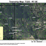 Sun Mountain T32S R7.5E Township Map Preview 1