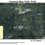 Taylor Butte T33S R11E Township Map Preview 1