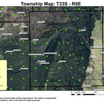 Sevenmile T33S R6E Township Map Preview 1