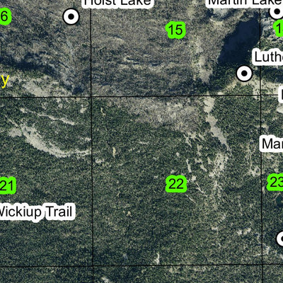 Luther Mountain T34S R5E Township Map Preview 2