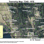 Chiloquin T34S R7E Township Map Preview 1