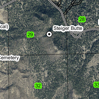 Chiloquin T34S R7E Township Map Preview 3