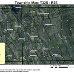 Yoss Creek T32S R9E Township Map Preview 1