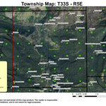 Maude Mountain T33S R5E Township Map Preview 1