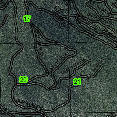 Fuego Mountain T34S R11E Township Map Preview 2