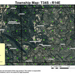 Camp Six T34S R14E Township Map Preview 1