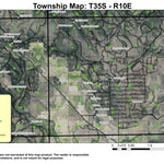 Buttew of the Gods T35S R10E Township Map Preview 1