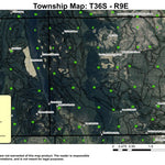Ya-Whee Plateau T36S R9E Township Map Preview 1