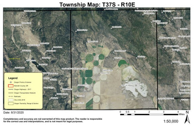 Grizzly Butte T37S R10E Township Map Preview 1