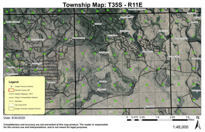 Cooks Mountain T35S R11E Township Map Preview 1