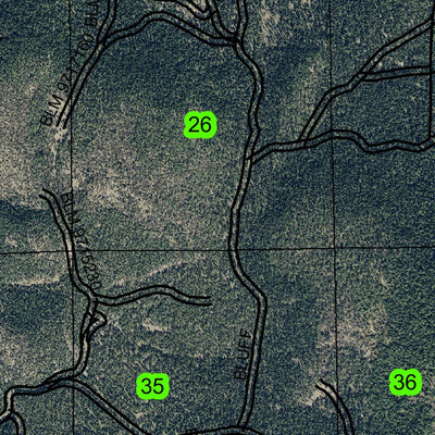 Chiloquin T35S R7E Township Map Preview 3