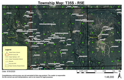 Big Meadows T35S R5E Township Map Preview 1