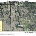 Wild Billy Lake T35S R12E Township Map Preview 1