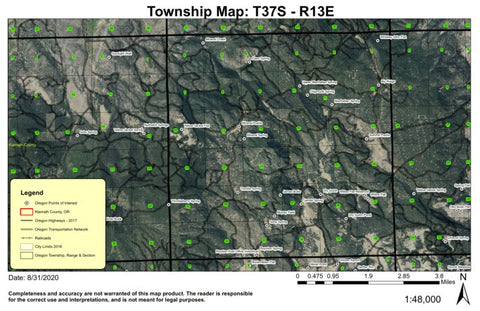 Summit Prairie T27S R13E Township Map Preview 1