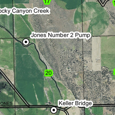 Keller Bridge T39S R12E Township Map Preview 2