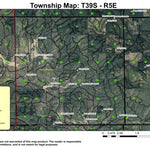 Grouse Butte T39S R5E Township Map Preview 1