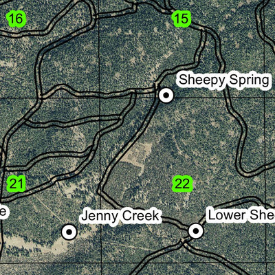Grouse Butte T39S R5E Township Map Preview 2