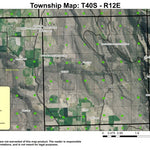 Buck Butte T40S R12E Township Map Preview 1