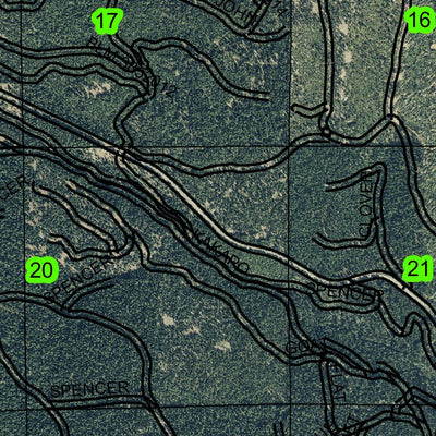 Buck Peak T38S R6E Township Map Preview 2