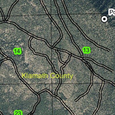 Klamath Lake T38S R8E Township Map Preview 3