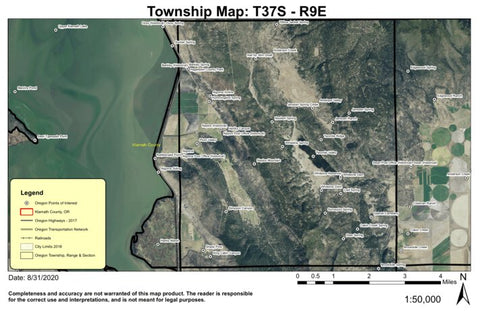 Antelope Valley T37S R9E Township Map Preview 1