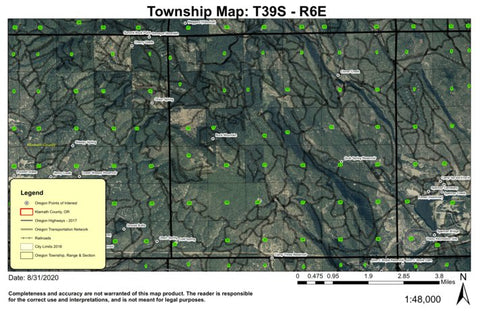Buck Mountain T39S R6E Township Map Preview 1