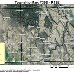 Gerber Dam T39S R13E Township Map Preview 1