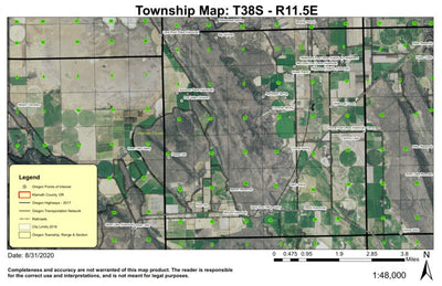 Dairy T38S R11.5E Township Map Preview 1