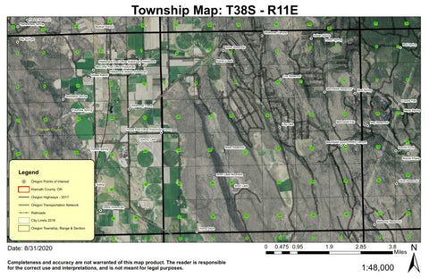 Short Lake T38S R11E Township Map Preview 1