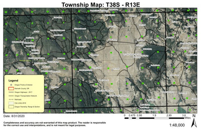 Dry Prairie T38S R13E Township Map Preview 1