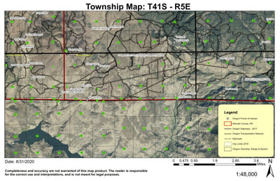 Grohs Reservoir T41S R15E Township Map Preview 1