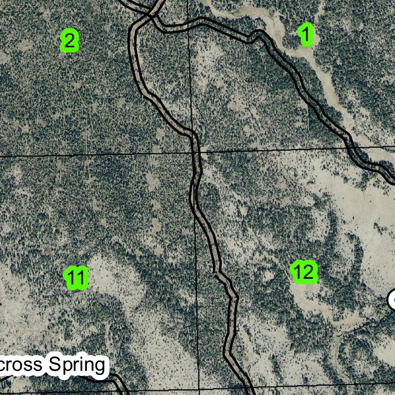 Gerber Ranch Map Gerber Reservoir T39S R14E Township Map by Super See Services | Avenza Maps