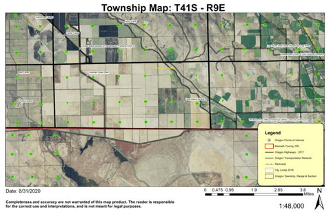 Long Ranch Airstrip T41S R9E Township Map Preview 1