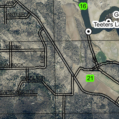 Hamaker Mountain T40S R7E Township Map Preview 2
