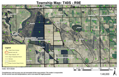 Warden T40S R8E Township Map Preview 1