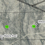 Willow Valley Reservoir T41S R14.5E Township Map Preview 2