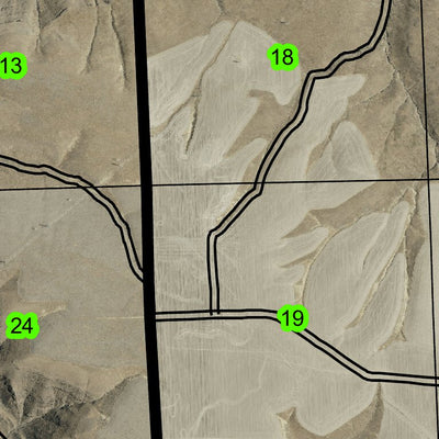 Diamond Butte T1N R20E Township Map Preview 2
