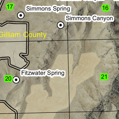 Rattlesnake Butte T3S R19E Township Map Preview 2