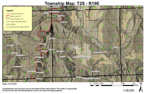 Ajax T2S R19E Township Map Preview 1