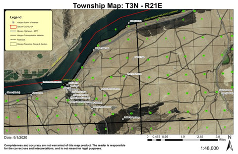 Arlington T3N R21E Township Map Preview 1