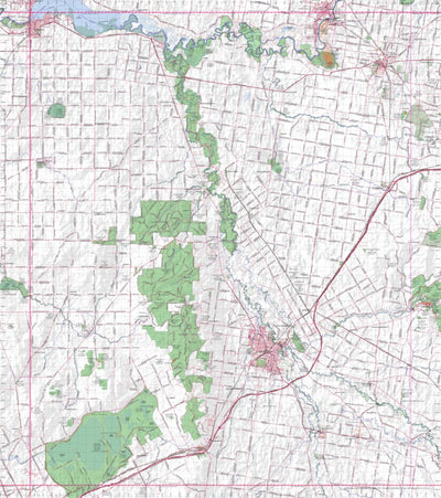 Getlost Map 8125 WANGARATTA Topographic Map V14b 1:75,000 Preview 1