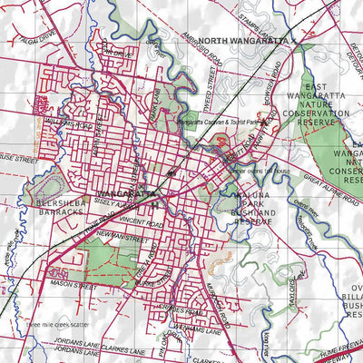 Getlost Map 8125 WANGARATTA Topographic Map V14b 1:75,000 Preview 3