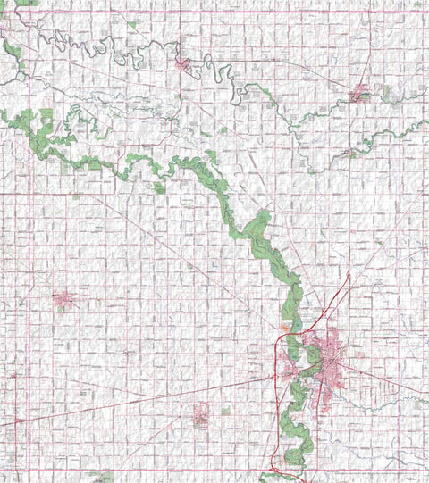 Getlost Map 7925 SHEPPARTON Topographic Map V14b 1:75,000 Preview 1