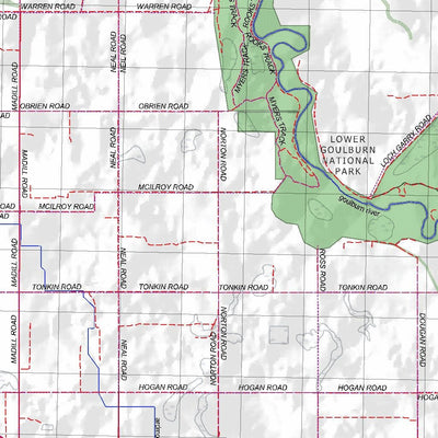 Getlost Map 7925 SHEPPARTON Topographic Map V14b 1:75,000 Preview 2