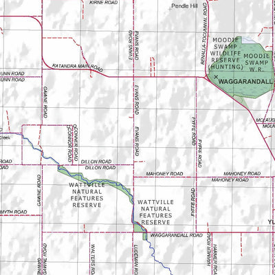 Getlost Map 8025 DOOKIE Topographic Map V14b 1:75,000 Preview 2